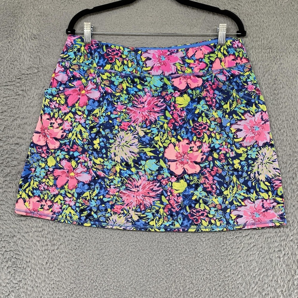 Lilly Pulitzer Luxeletic Skort Womens XL Maryana Floral Golf Tennis Lined